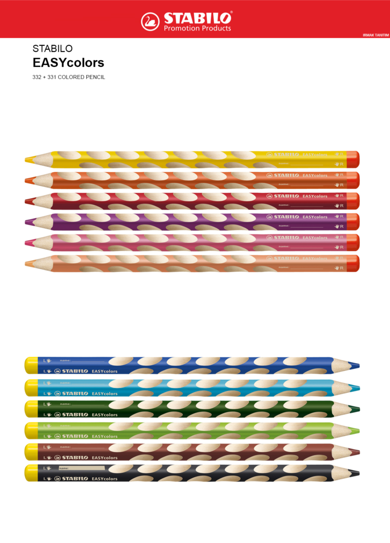 STABILO EASYcolors - Schneider Kalem, IRMAK TANITIM