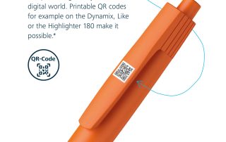 Dynamix, Like veya Highlighter 180'deki yazdırılabilir QR kodları bunu mümkün kılar.